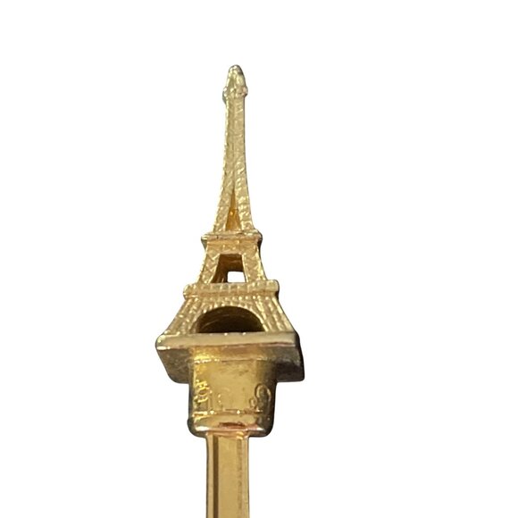 Vintage Paris Souvenir Spoon With Eiffel Tower Handle & Iconic Landmarks B1 - Picture 6 of 8